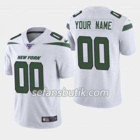 New York Jets Tröjor Custom Nike Vit 100th - Herr